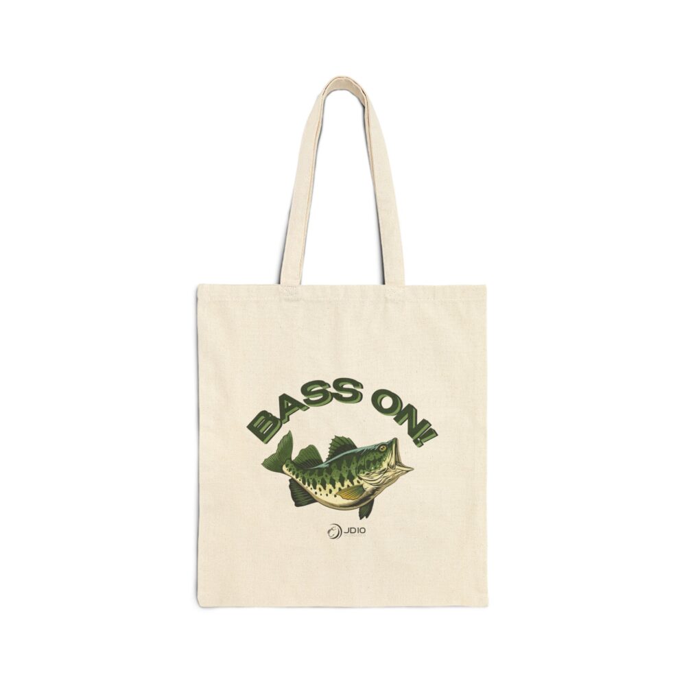 Bass On Cotton Canvas Tote Bag