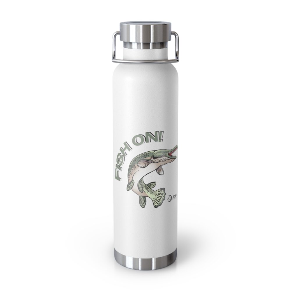 Gar Fish On Insulated Bottle, 22oz