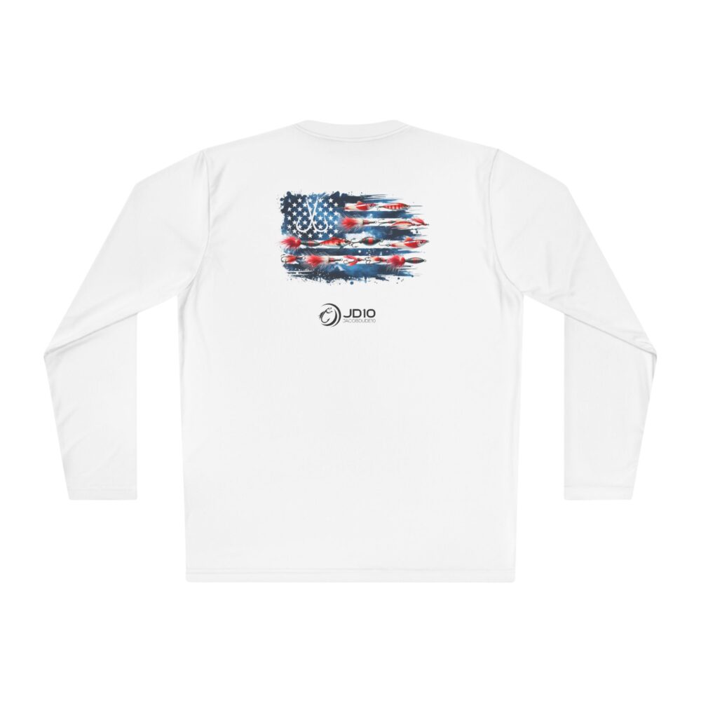 USA Flag Long Sleeve 100% Moisture Wicking T-Shirt